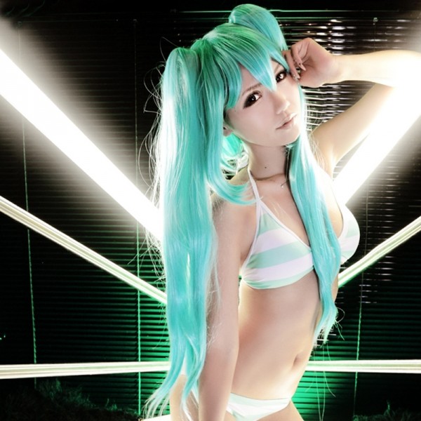 VOCALOID-Hatsune-Miku-Megurine-Luka-Kagamine-Rin-Bikini-Swimsuit-Multicolor-Cosplay-Costume